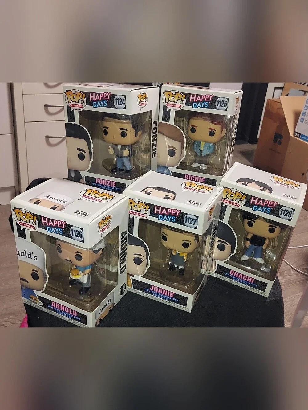 Funko Pop! Complete Mint (5) Piece Vaulted Set Television - Happy Days,
